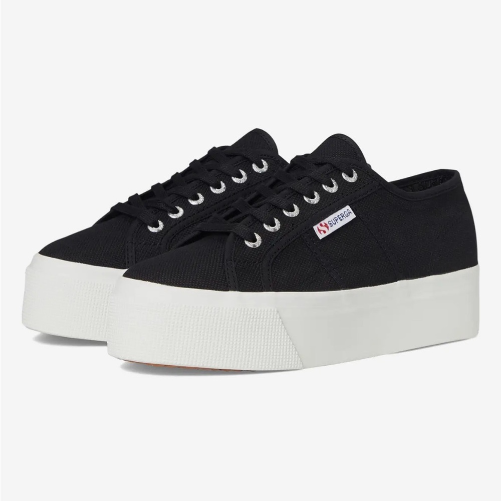 Superga black Platform Sneakers